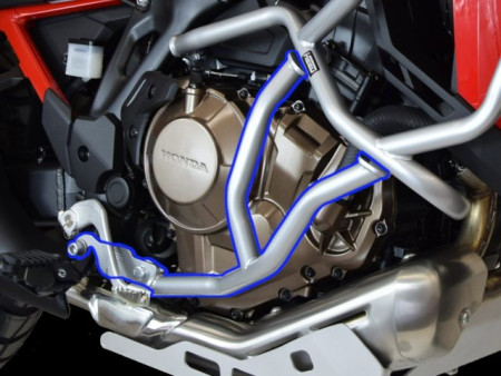 Alsó bukócső jobb oldala Honda CRF 1100 Africa Twin (2024-től), ezüst