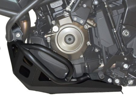 Szett Suzuki V-Strom 800 SE / V-Strom 800 DE, alsó bukócső + alumínium fekete motorvédő