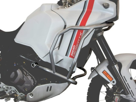Felső bukócső + water pump protection Ducati DesertX, ezüst