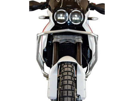 Felső bukócső + water pump protection Ducati DesertX, ezüst